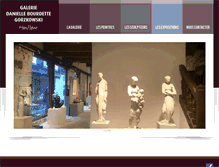 Tablet Screenshot of galeriedaniellebourdette.com